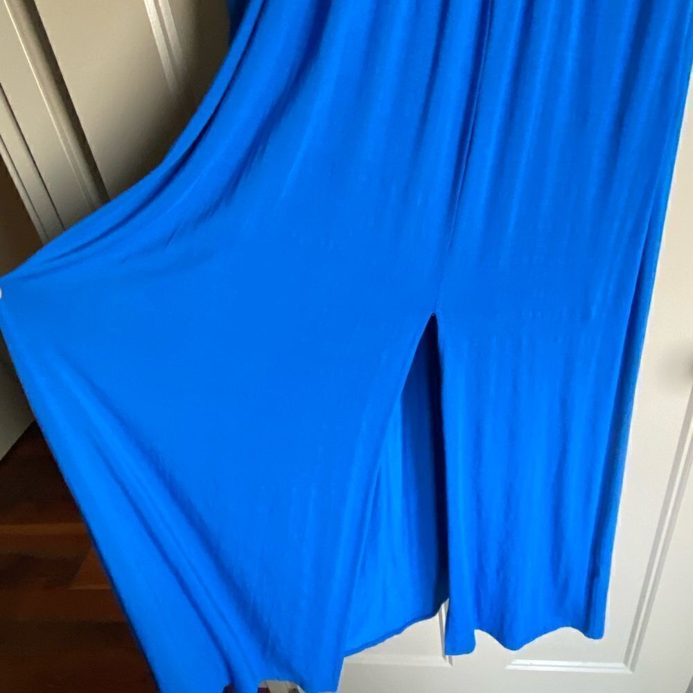 Neiman Marcus Royal blue sleeveless maxi with keyhole neckline. Size M. Like New - Picture 4 of 4